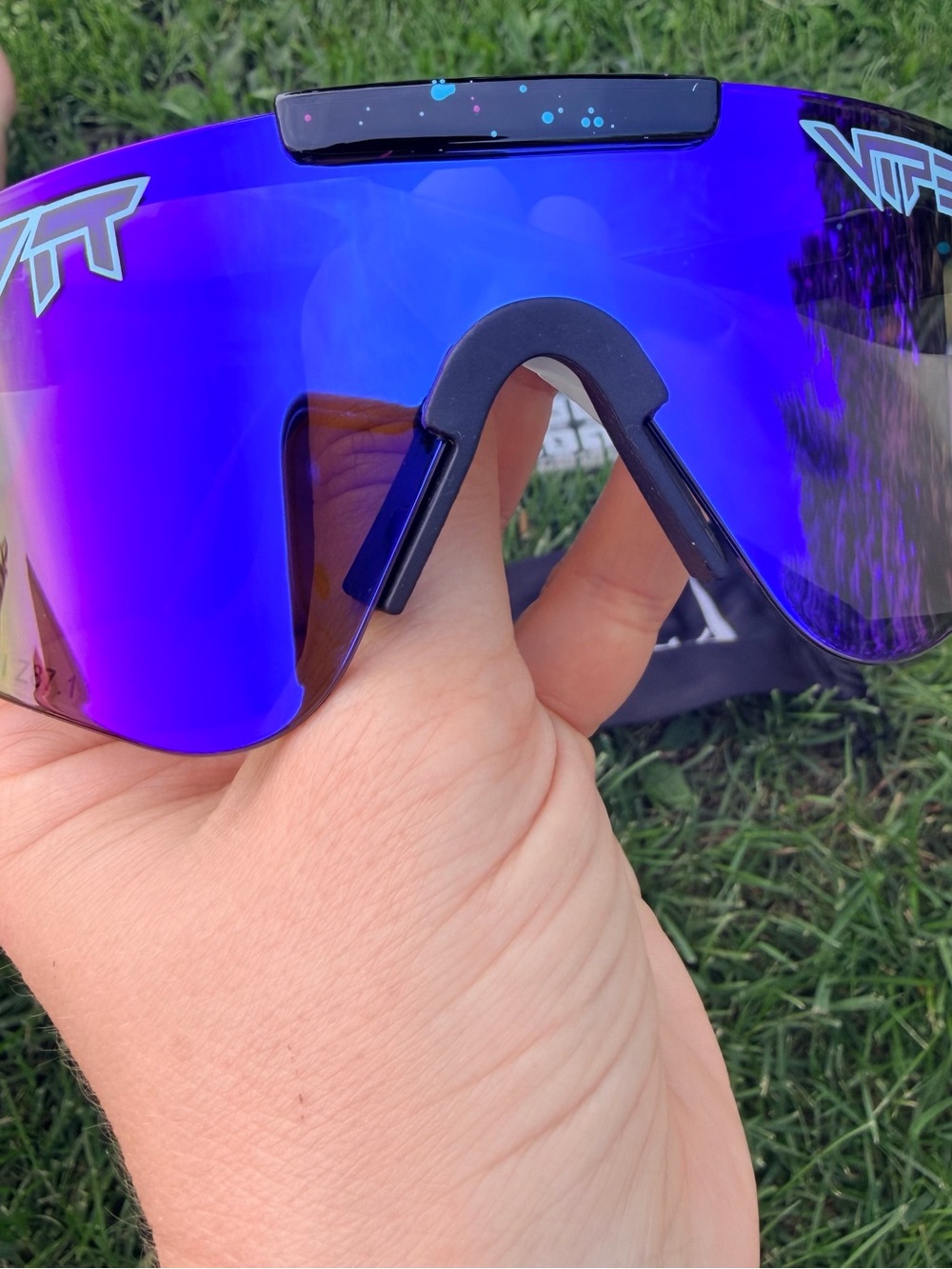 Pit Viper Kids Sunglasses Blue Purple Shield Lens